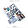 2 Bedrooms 1.5 Baths